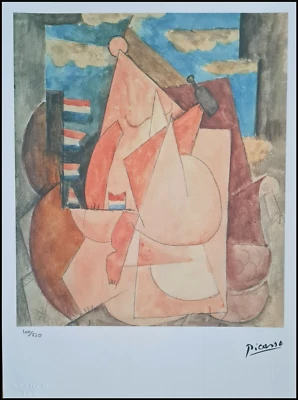 PABLO PICASSO * Naked Woman...* 28 x 38 cm * signed lithograph*limited # 100/250 - Bild 1 von 4