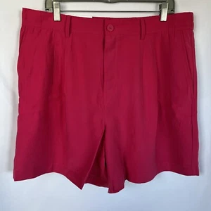 Loft XL Women's Strawberry Pink High Rise Pleated Dressy Shorts Pull On Flowy - Picture 1 of 5