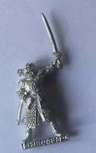 Clásico metal blindado Theoden Of Rohan a pie sin pintar LOTR - Imagen 1 de 1
