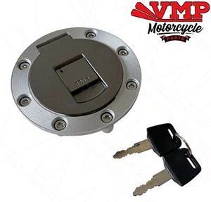 New Yamaha BT 1100 Bulldog 2002-2004 Petrol Fuel Tank Filler Cap Lock Keys Alloy - Picture 1 of 5