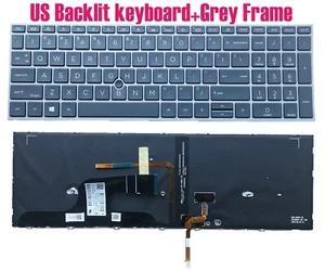 US Backlit keyboard for HP ZBook Fury 15 G7 Mobile Workstation M17095-001 - Afbeelding 1 van 1