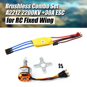 A2212 2200KV Brushless Motor 30A ESC Combo Set for RC FixedWing Plane Helicopter - Picture 1 of 10