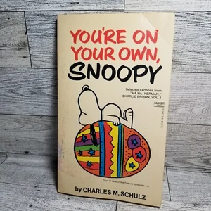 You're on Your Own, Snoopy Charles M. Schulz Taschenbuch Peanuts Vintage Buch 1972 - Bild 1 von 6