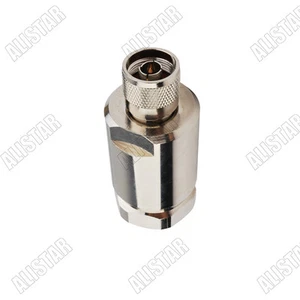 N Twist Type Male Plug Connector For Corrugated Copper 7/8" Cable Antenna - Picture 1 of 3