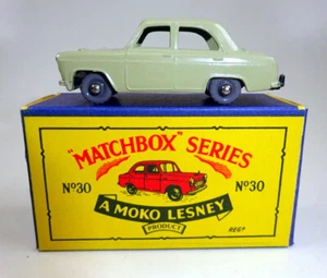 Ruedas de plástico Matchbox RW 30A Ford Prefect marrón grisáceo Eje superior en caja "B4" - Imagen 1 de 10