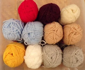 Phildar 'Pegase 206'; Lote Mixto de 8 Colores en 11 madejas; Acrílico, Lana - Imagen 1 de 1