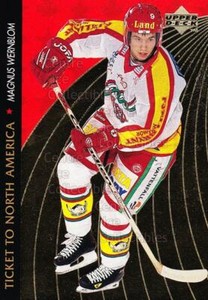 1995-96 Swedish Upper Deck Ticket to North America #20 Magnus Wernblom