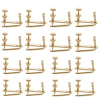 Golden 4pcs Violin String Fine Tuner Adjusters for 4/4 3/4 1/2 1/4 Size