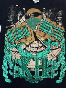 Vintage Hip Hop T Shirt NWT Streetwear Urban Gear Black Size XL TALL 100% Cotton - Picture 1 of 4