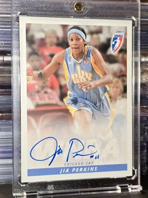 2007 Rittenhouse WNBA Jia Perkins limited edition Auto Autograph Chicago Sky! - Image 1 of 3