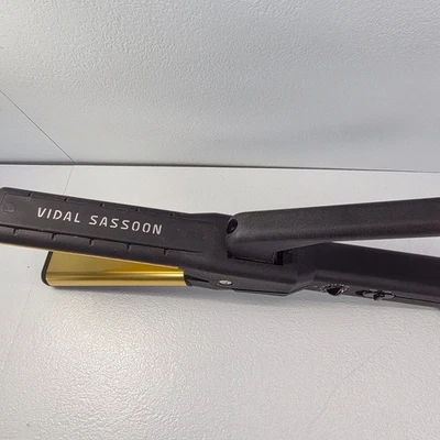 Plancha de pelo profesional de cerámica Vidal Sassoon plancha placas doradas 1" Foto 1 de 4