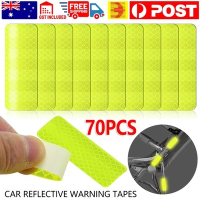 70x Car Bumper Reflective Sticker Reflective Warning Strip Tape Secure Reflector - image 1 of 4