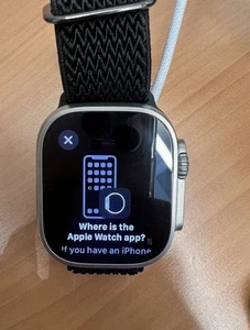 Apple Watch Ultra 49 mm titane naturel vert boucle alpine A2622 débloqué d'usine - Photo 1 sur 2