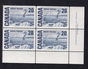 Canada 1967 ""The Ferry Quebec" 20¢ Centennial, MNH PL1 LR PB sc#464 DEX - Picture 1 of 1