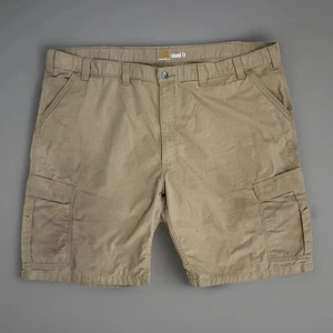 Carhartt Relaxed Fit Tan Cargo Shorts Workwear Utility Mens Size 50 - Picture 1 of 6
