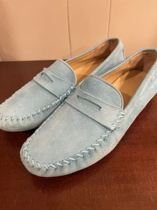 Neiman Marcus Mujer Zapatos Pisos Mocasines de Conducción Azul 8.5 M - Imagen 1 de 10