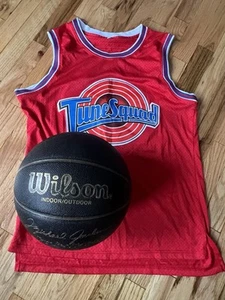 Vintage Michael Jordan Wilson Last Bilt Basketball Chicago Bulls Black Rare - Picture 1 of 15