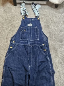 32x32 Carters Watch The Wear Vintage Denim Overalls Union Made USA - Bild 1 von 9