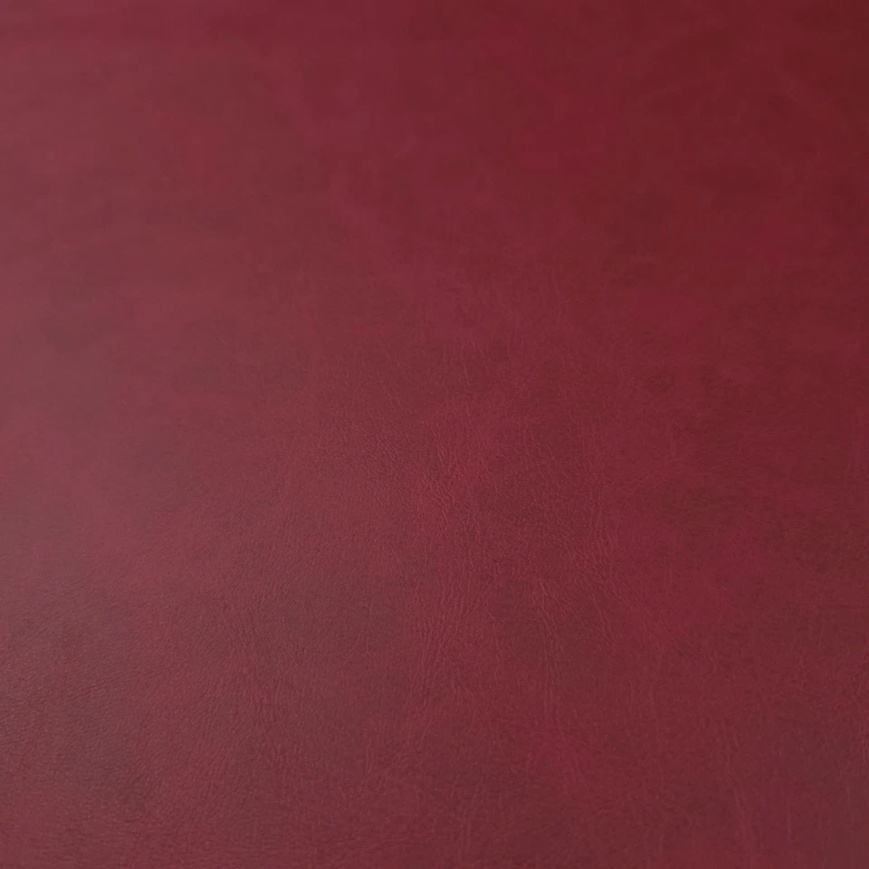 MUSE FABRICS Burgundy Wine Marbled Upholstery Vinyl 54" by the Yard Smooth Faux Leather