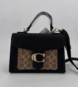 Coach Tabby Top Handle 20 In Signature Canvas Bag With Long Strap New With Tags - Picture 1 of 6