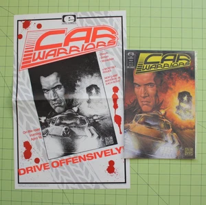 Car Warriors #1 Epic Comics Marvel June 1991 + Folded promo Poster - Picture 1 of 13