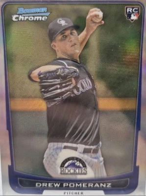 Bowman Draft Picks & Prospects 2012 refractores cromados Drew Pomeranz 073/300 Foto 1 de 2
