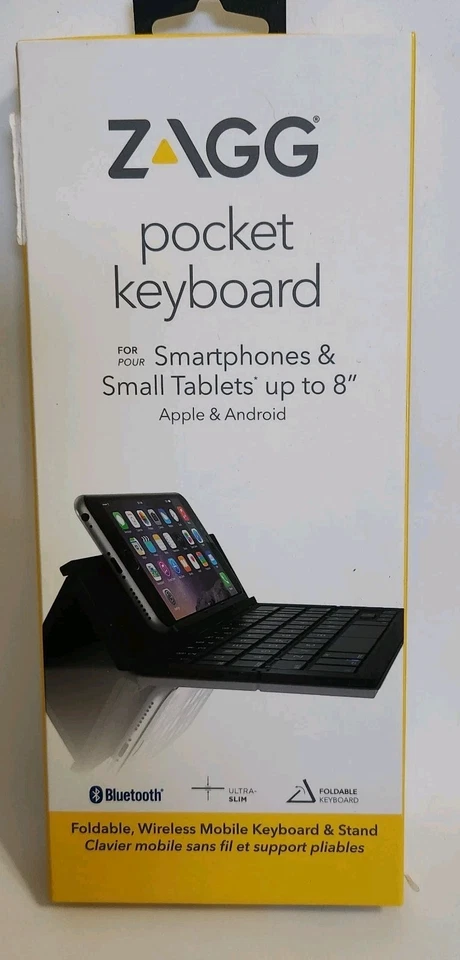 ZAGG Foldable Pocket Keyboard NEW IN BOX - Image 1 of 4
