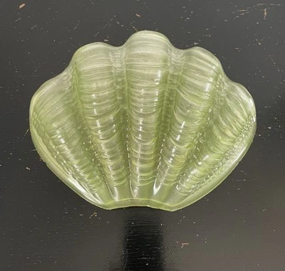 Original Art Deco Green Clam Shell Shade Replacement Shade - Image 1 of 4