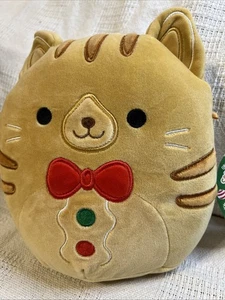 Squishmallow Jones 12 Zoll Feiertage Weihnachten Lebkuchen Katze Plüsch NEU mit Etikett - Bild 1 von 6