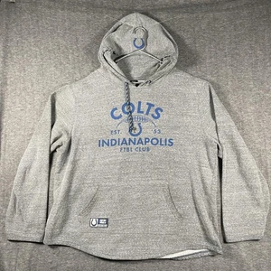 Indianapolis Colts Hoodie Mens 2XL Gray NFL Football Pullover Fleece Drawstring - Picture 1 of 7