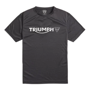 GENUINE TRIUMPH RAPID DRY T SHIRT BASE LAYER  BLACK MTSS22339 - Picture 1 of 4