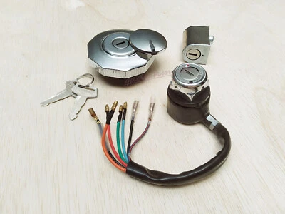 Juego de bloqueo de dirección interruptor de encendido tapa del tanque de combustible de gasolina Honda S90 ZK1 CS90Z CL90ZK1 Foto 1 de 4