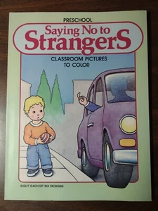 SAYING NO TO STRANGERS Preschool Classroom Pictures to Color - Picture 1 of 8