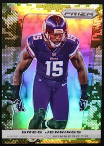 2013 Panini Prizm Camo GREG JENNINGS #122 MINNESOTA VIKINGS 🏈 - Picture 1 of 2