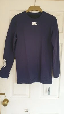 CANTERBURY - CCC- BASELAYER COLD - ARMOURFIT - LONG SLEEVE - NAVY - 3XL - Image 1 of 3