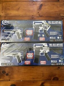 Colt Airsoft Guns Set Of 2 M4-1911 Ops Kits Rifle & Pistol Brand New