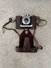Vintage Agilux Agifold Folding Camera with Leather Case
