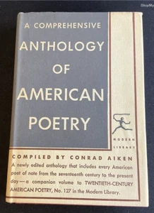 An Anthology of Modern American Poetry - 1944 Modern Library Hardcover w/Jacket - Picture 1 of 2