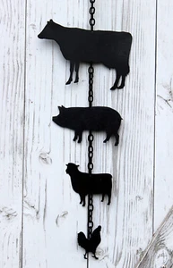 Farm House Style Farm Animal Decorative Wall Hanging New - Picture 1 of 5