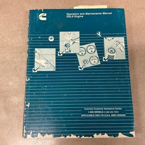 Cummins QSL9 ENGINES OPERATION MAINTENANCE MANUAL BOOK GUIDE INDUSTRIAL, 3666472 - Picture 1 of 5