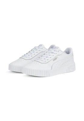 Puma Carina 2.0 Zapatillas De Cuero Para Dama 385849 02 Blancas - Imagen 1 de 4