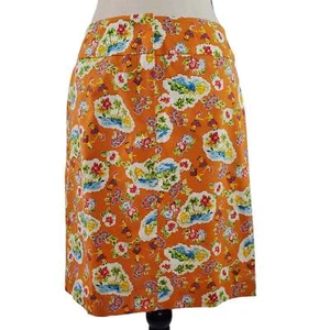 Falda para mujer vintage con estampado de hula hawiiano talla 8 hecha en EE. UU. - Imagen 1 de 8