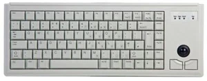 CHERRY - CHERRY G84-4400 Trackball Keyboard Corded, USB, Light Grey - Picture 1 of 1