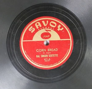 Hear! R&B Instr. 78 Hal Singer Sextette - Corn Bread / Plug For Cliff on Savoy - Picture 1 of 2