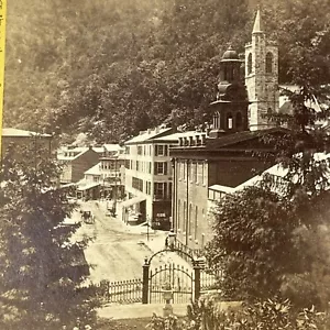Mauch Chunk Jim Thorpe Stereoview 2nd Courthouse Susquehanna St 1850-1893 - Imagen 1 de 6