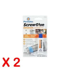 2 New Permatex 28205 Screw Glue Repair Gel, 0.18 fl. oz each Free US Shipping - Picture 1 of 1