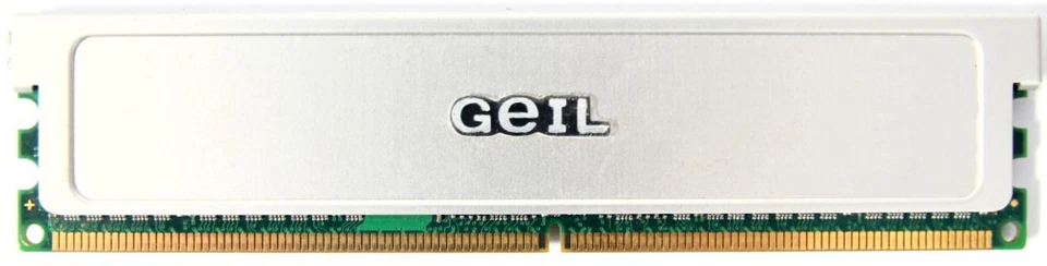 1GB GeIL DDR2-667 RAM PC2-5300U CL4 DIMM GX21GB5300X Heatspreader Memory Module - Bild 1 von 1