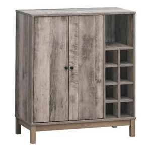 Coaster Cheyenne 2-door Wood Wine Cabinet with Stemware Rack Gray - Picture 1 of 8