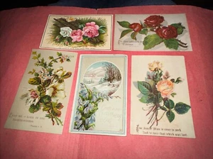 Tarjeta comercial 5: versículo bíblico victoriano - Imagen 1 de 3