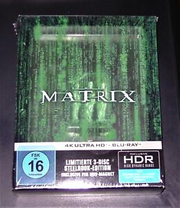 Matrix (1999) 4K Ultra HD blu ray Limitada Titan Of Culto steelbook + Pin Nuevo